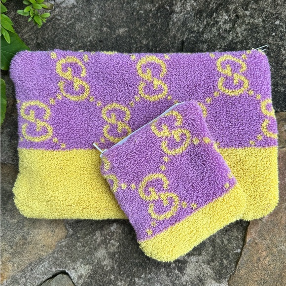 Authentic Gucci Terry Pouch (only large size available) - Picture 2 of 3